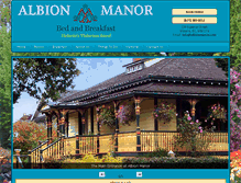 Tablet Screenshot of albionmanor.com